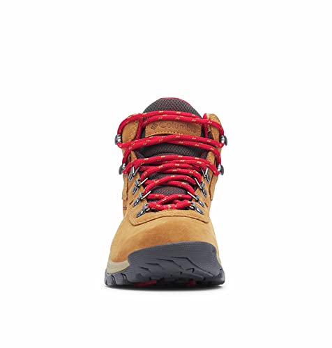 Columbia Women's Newton Ridge Plus Waterproof Amped, Elk/Mountain Red, 5
