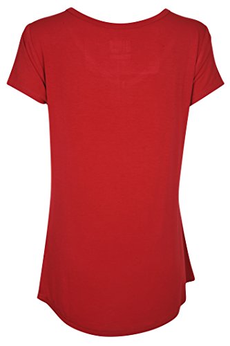 Ultra Game NBA Portland Trail Blazers Womens Box Out Varsity Stripe Tee Shirt, Team Color, Medium