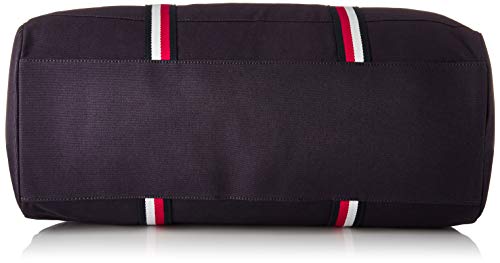 Tommy Hilfiger Men's for Women Th Flag Canvas Duffle Bag, Navy Blue, One Size US