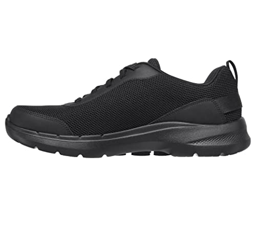 Skechers mens Gowalk 6 - Athletic Workout Walking Shoes With Air Cooled Foam Sneaker, Black 2, 9.5 US