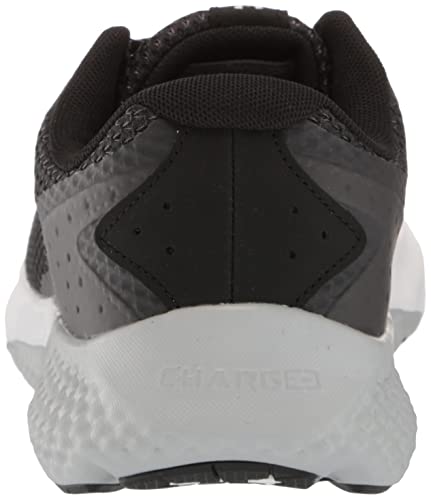 Under Armour Men's Charged Rogue 3 Road Running Shoe, Black (002)/White, 11.5