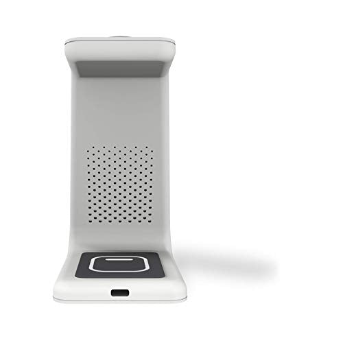 STM ChargeTree - Multi-Device Wireless Charging Station for iPhone/Samsung/Android, AirPods, Apple Watch - Qi Certified Charging Stand - White (stm-931-283Z-01)