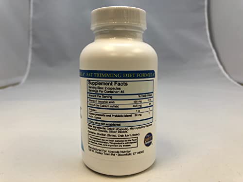 Absolute Nutrition FBlock Xtra Fat Absorber, Diet Formula, 90 Capsules