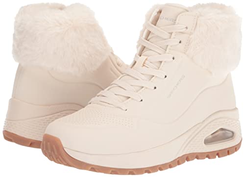 Skechers Women's Sneaker Fashion Boot, Natural, 11