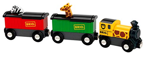 BRIO World - 33722 Safari Train | 3 Piece Toy Train Accessory for Kids Age 3 and Up