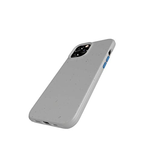 tech21 Eco Slim for Apple iPhone 12 Pro Max 5G - Hygienically Clean Bacterial Germ Fighting Antimicrobial Phone Case with 10 ft. Drop Protection, Mushroom Grey