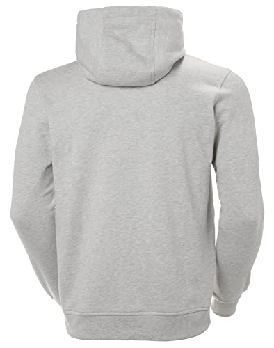 Helly Hansen Men's HH Logo Hoodie, 949 Grey Melange, Medium