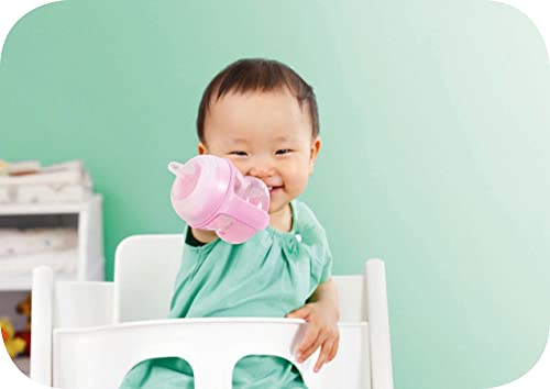 MAM Starter Cup (1 Count), MAM Sippy Cup, Drinking Cup with Extra-Soft Spill-Free Spout and Non-Slip Handles, for Boys 4+ Months, Five Ounces, Blue