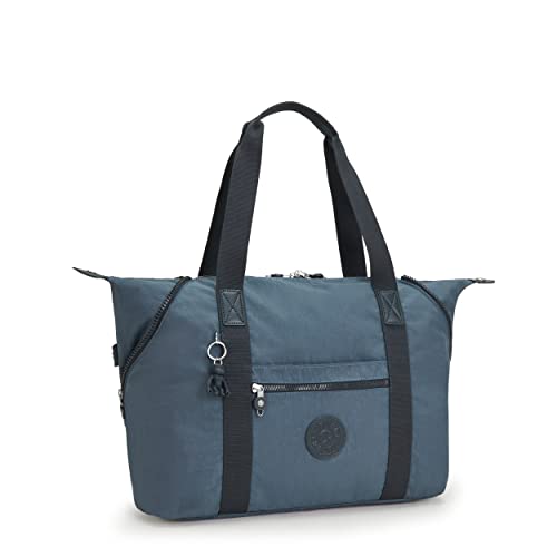 Kipling Women's Art Medium Tote Bag, Lightweight Large Weekender, Travel Handbag, Nocturnal Grey