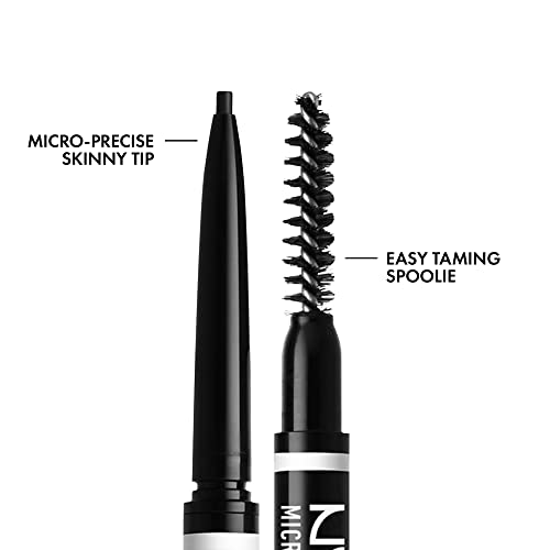 NYX PROFESSIONAL MAKEUP Micro Brow Pencil, Eyebrow Pencil - Black