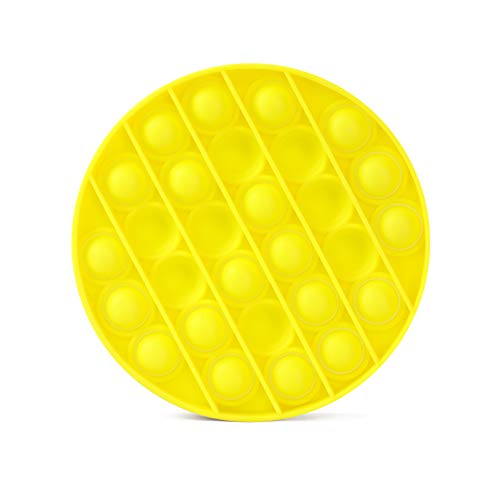 FoxMind Games Last One Lost, Yellow - The Original Push Pop Bubble Popping Sensory Pop It Fidget Toy Game - Autism ADHD Special Needs Stress Reliever, Silicone Bend, Squish, Squeeze Relax Toy Activity