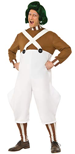 Rubie's mens Willy Wonka and the Chocolate Factory Deluxe Oompa Loompa Adult Sized Costume, As Shown, Standard US