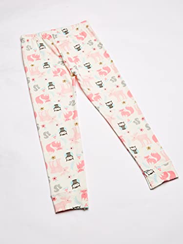 Hudson Baby Unisex Baby Cotton Pants and Leggings Girl Forest, 6-9 Months