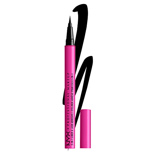 NYX PROFESSIONAL MAKEUP Jumbo Lash! 2-In-1 Eyeliner and Lash Adhesive - Baddest Black