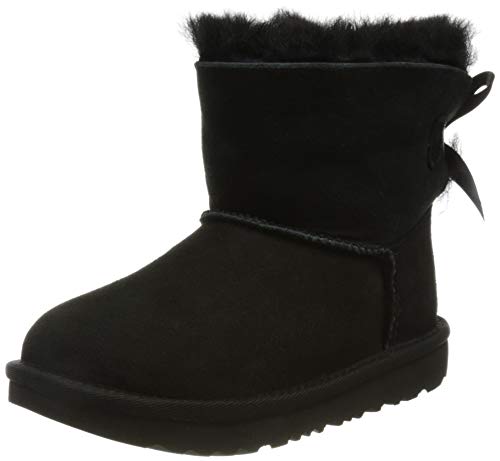 UGG Kids' Mini Bailey Bow II Boot, Black, 9 M US Toddler
