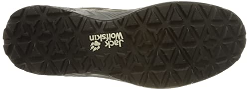 Jack Wolfskin Men's Woodland 2 Texapore MID M Hiking Shoe, Khaki/Green, 12