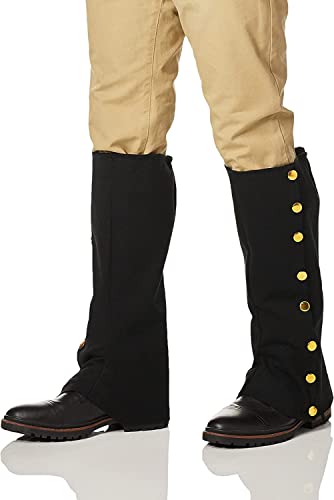 Forum Novelties Men's Adult Steampunk Suede Spats Costume Accessory, Black, One Size