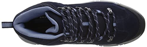 Skechers Women's Hiker Hiking Boot, Navy/Light Blue, 8