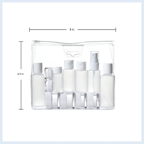 Conair Travel Sized Toiletries, TSA Approved Travel Bottles, Travel Sized Bottles by Travel Smart, 13 Piece Set