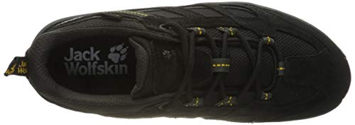 Jack Wolfskin Men's Vojo 3 Texapore Low M Hiking Boot, Black/Burly Yellow, 12