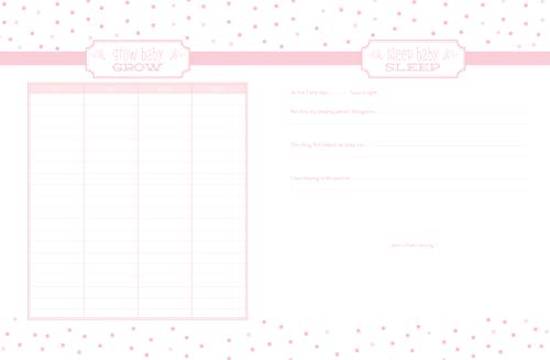 Little Blossoms Baby Keepsake Book, Baby Photo Album, Baby Girl Memory Book, Pink Polka Dot