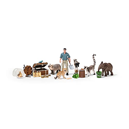 Schleich Wild Life, Animal Toys for Boys and Girls, Advent Calendar Gift for Kids with 24 Surprise Toys, Ages 3+