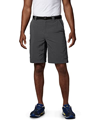 Columbia Sportswear Men's Big and Tall Silver Ridge Cargo Shorts, Grey, 50 x 12