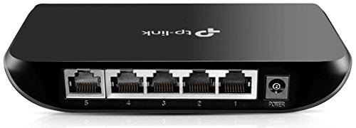TP-Link 5 Port Gigabit Ethernet Network Switch | Plug and Play | Desktop or Wall-Mount | Plastic Case Ethernet Splitter | Fanless | Traffic Optimization | Unmanaged (TL-SG1005D)