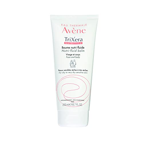 Eau Thermale Avene Trixera Nutrition Nutri-Fluid Balm, Ceramides, Very Dry, Face and Body, Alcohol-Free, 6.76 Fl Oz