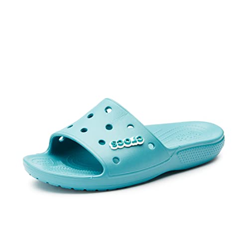 Crocs Unisex Classic Slide Sandals, Turq Tonic, 11 Men/13 Women