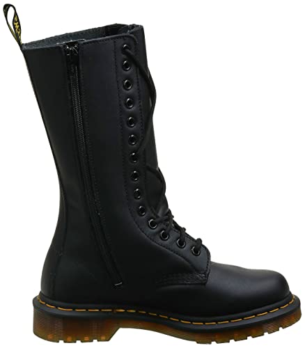 Dr. Martens womens 1914 Vonda Combat Boot, Black Softy T, 5 US