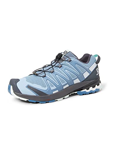 Salomon XA PRO 3D v8 Trail Running Shoes for Women, Ashley Blue/Ebony/Opal Blue, 8