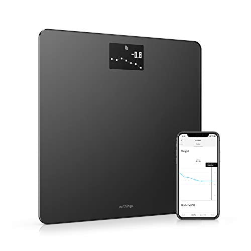 Withings Body - Digital Wi-Fi Smart Scale with Automatic Smartphone App Sync, BMI, Multi-User Friendly, with Pregnancy Tracker and Baby Mode