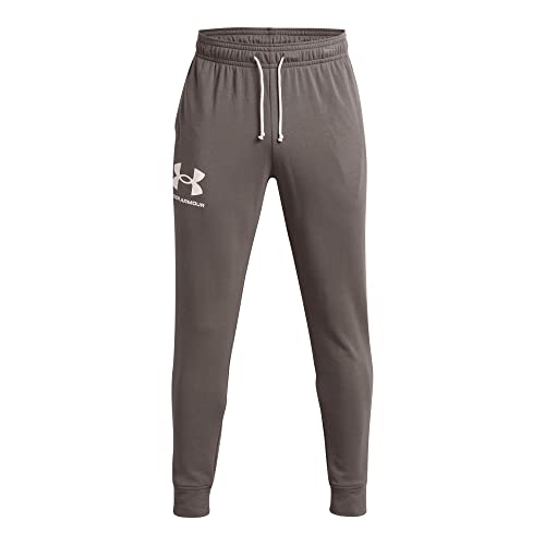 Under Armour Mens Rival Terry Joggers , (176) Fresh Clay / / Onyx White , Medium
