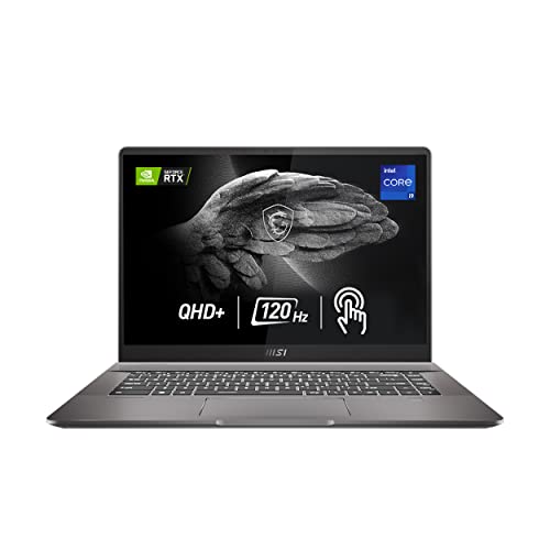 MSI Creator Z16 Professional Laptop: 16' QHD+ 16:10 120Hz Touch Display, Intel Core i9-11900H, NVIDIA GeForce RTX 3060, 32GB RAM, 2TB NVME SSD, Thunderbolt 4, Win10 PRO, Lunar Gray (A11UET-043)