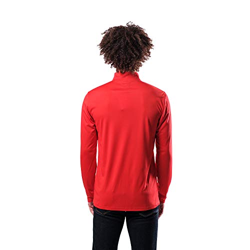 Ultra Game NBA Men's Quarter Zip Long Sleeve Pullover T-Shirt