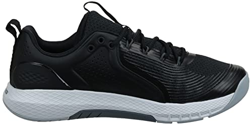 Under Armour Men's Charged Commit Tr 3, Black (001)/White, 7.5 M US