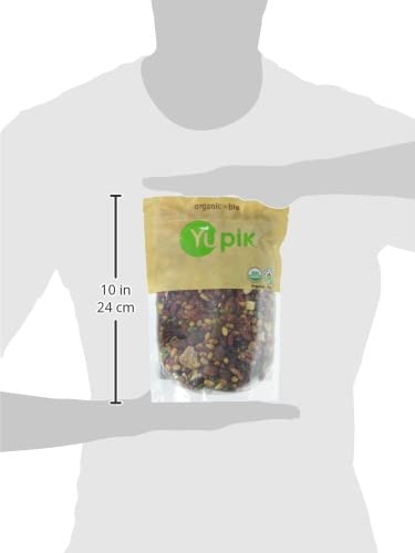 Yupik Organic Kathmandu Trail Mix, 1 lb, with Premium Mango Slices, Almonds, Cranberries, Dry Roasted Soy beans, Pumpkin Seeds, Goji Berries, Brazil Nuts,Brown