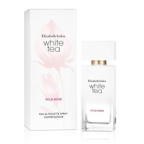 Elizabeth Arden White Tea Eau De Toilette Spray Perfume for Women, Wild Rose, 1.7 Oz.