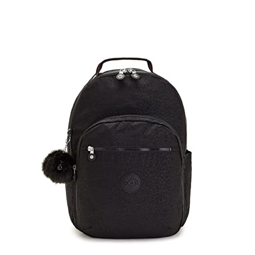 Kipling Women's Seoul 15' Device Backpack, Durable, Roomy with Padded Shoulder Straps, School Bag, Shimmerin Spot, 13.75''L x 17.25''H x 8''D