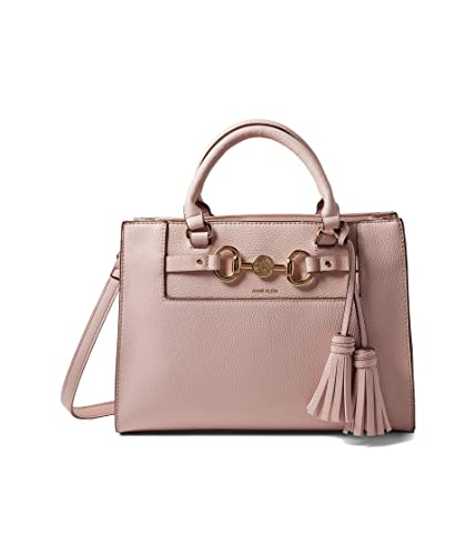 Anne Klein e/w Horsebit Satchel, Petal Pink