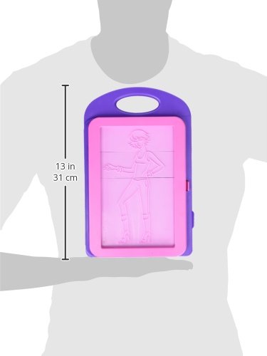 Melissa and Doug Fashion Design Art Activity Kit - 9 Double-Sided Rubbing Plates, 4 Pencils, Crayon - Fashion Plates, Travel Toys for Kids Ages 5+, 16 Piece Set, White