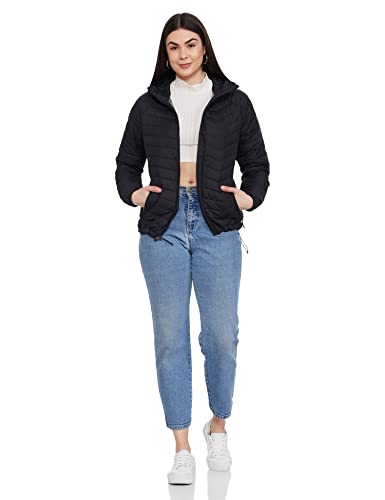 Columbia Women's Powder Lite Hooded Jacket, Black, Small