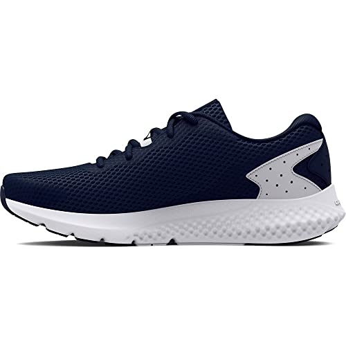 Under Armour Men's Charged Rogue 3 Road Running Shoe, Academy Blue (401)/White, 13
