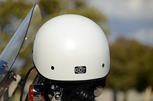 Vega Helmets Unisex-Adult Half Helmet (Pearl White, Large)