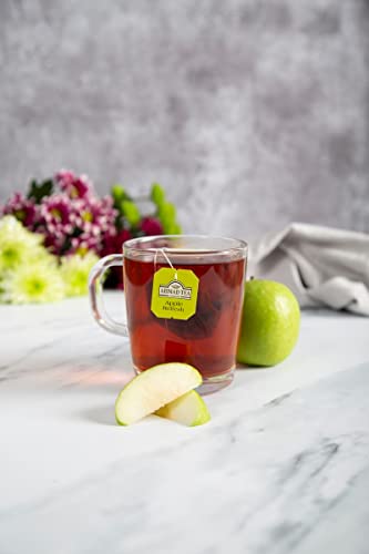 Ahmad Tea Black Tea, Apple Refresh Teabags, 20 ct (Pack of 6) - Caffeinated and Sugar-Free
