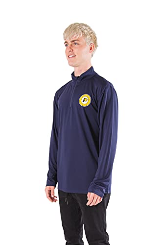 Ultra Game NBA Men's Quarter Zip Long Sleeve Pullover T-Shirt