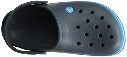 Crocs Men's and Women's Crocband Clog, Charcoal/Ocean, 14 Women/12 Men