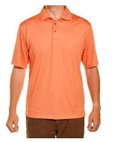 Kirkland Mens Performance Moisture Wicking Polo - 4 Colors and Sizes (X-Large, Orange)