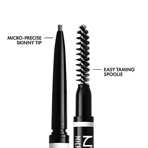 NYX PROFESSIONAL MAKEUP Micro Brow Pencil, Eyebrow Pencil - Grey